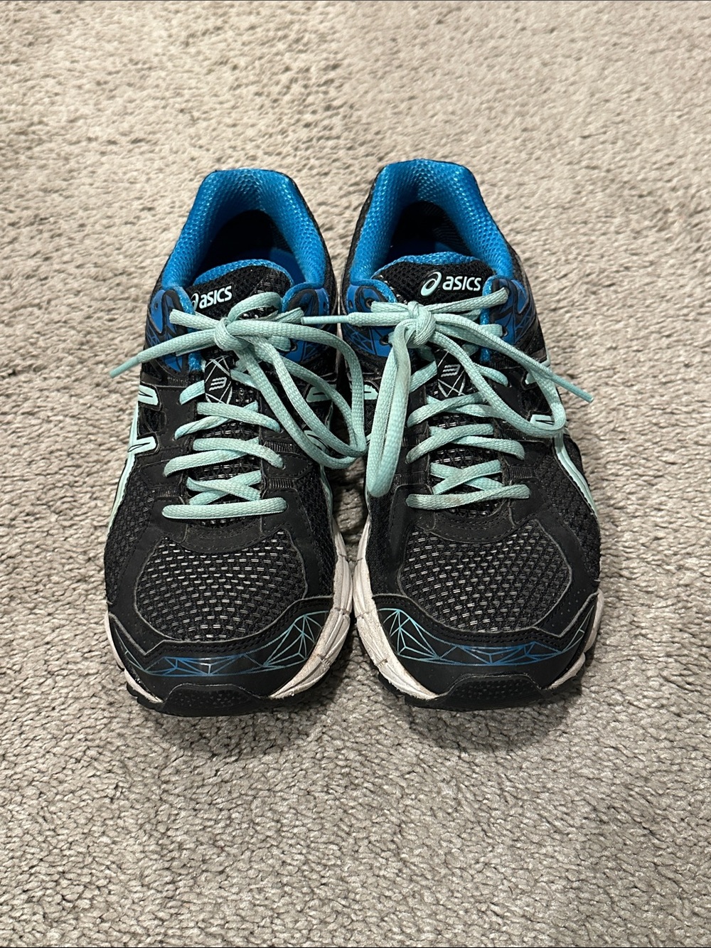 ASICS Black Athletic Running Shoes